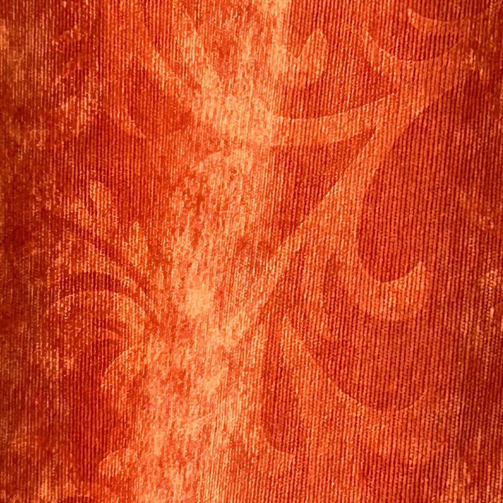 Chico's Rust Orange Ruffled Suede Jacket - Picture 7 of 9